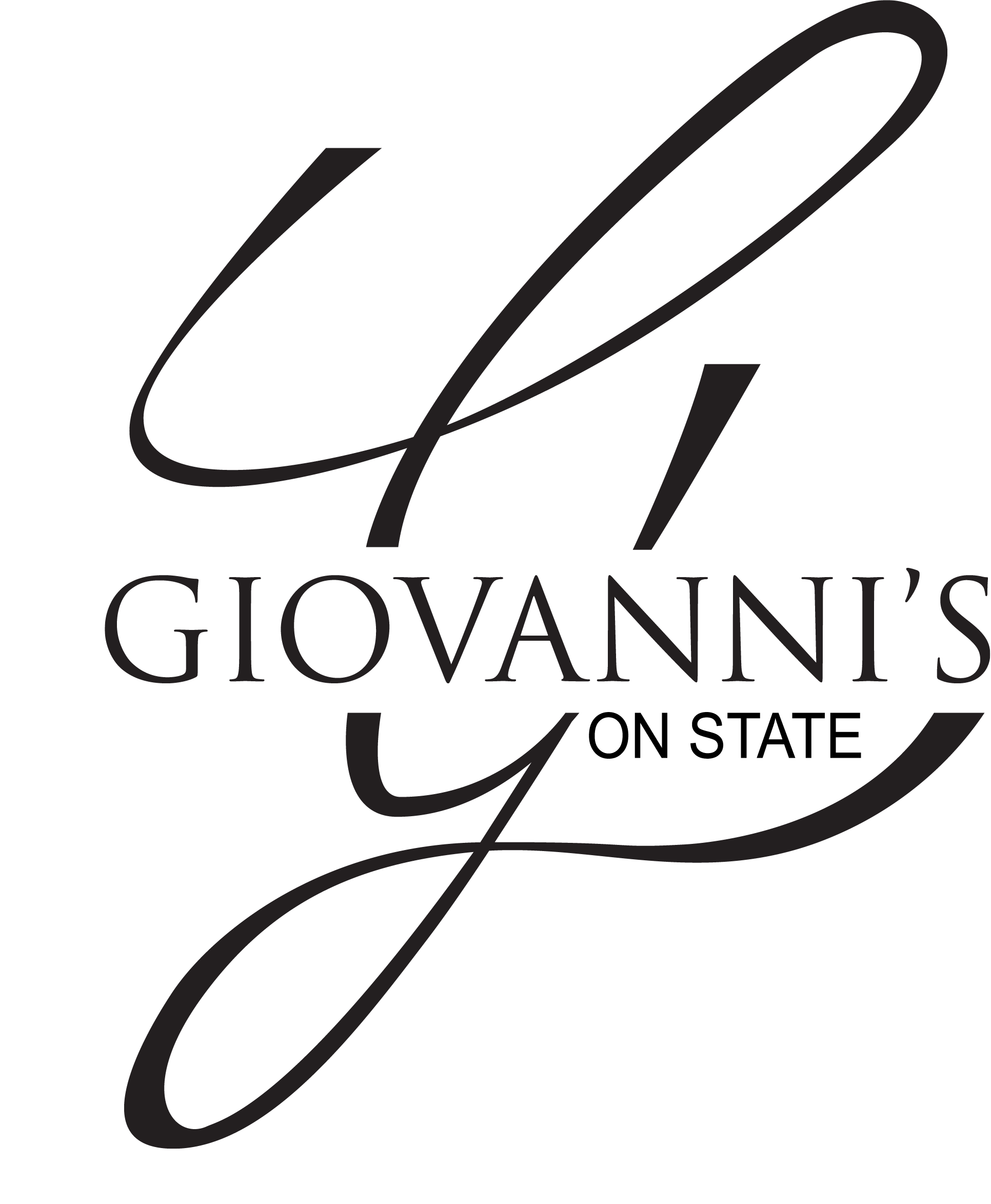 Giovanni's on state logo.